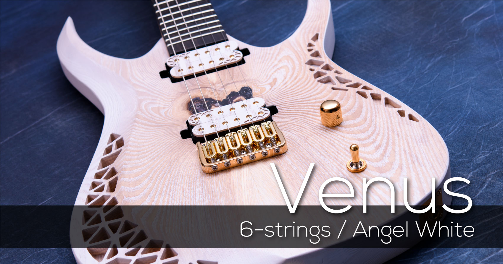 Venus 6-strings Custom See Thru White Matt