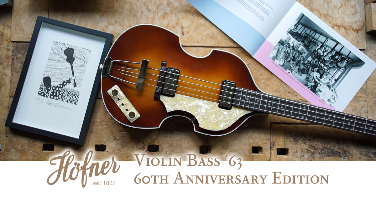 Hofner Violin Bass '63 60th Anniversary Edition'