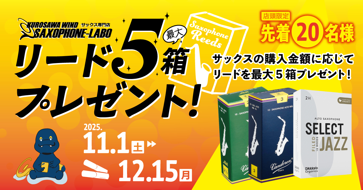 リード最大5箱プレゼント