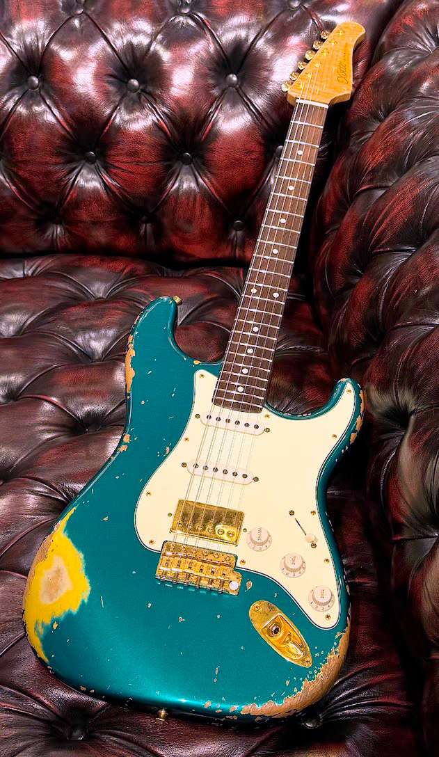 Xotic XSC-2 5A Grade Flame Maple Neck Heavy Aged Gold Parts
