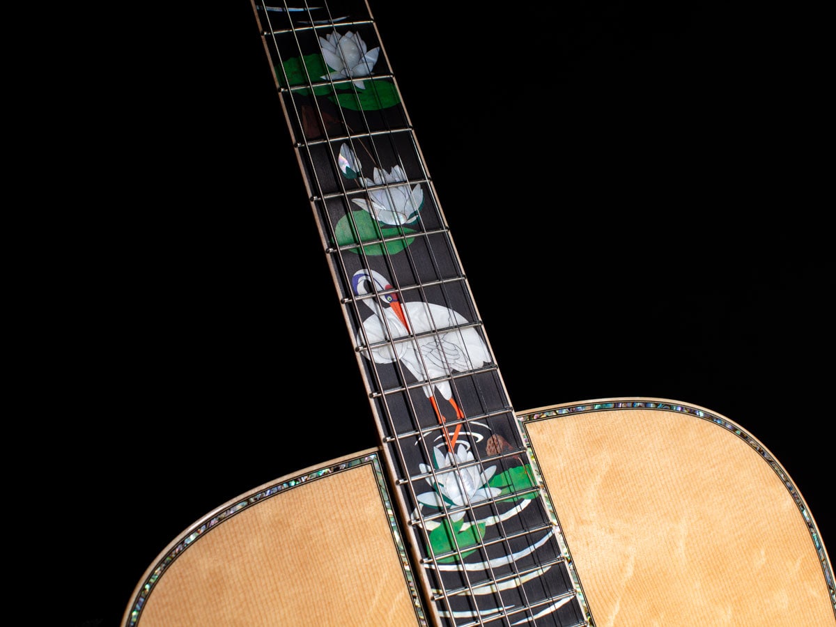 C.F.Martin Guitar D-45 HEAVEY LEACH LOTUS FLOWER GLAM PHOTO 6