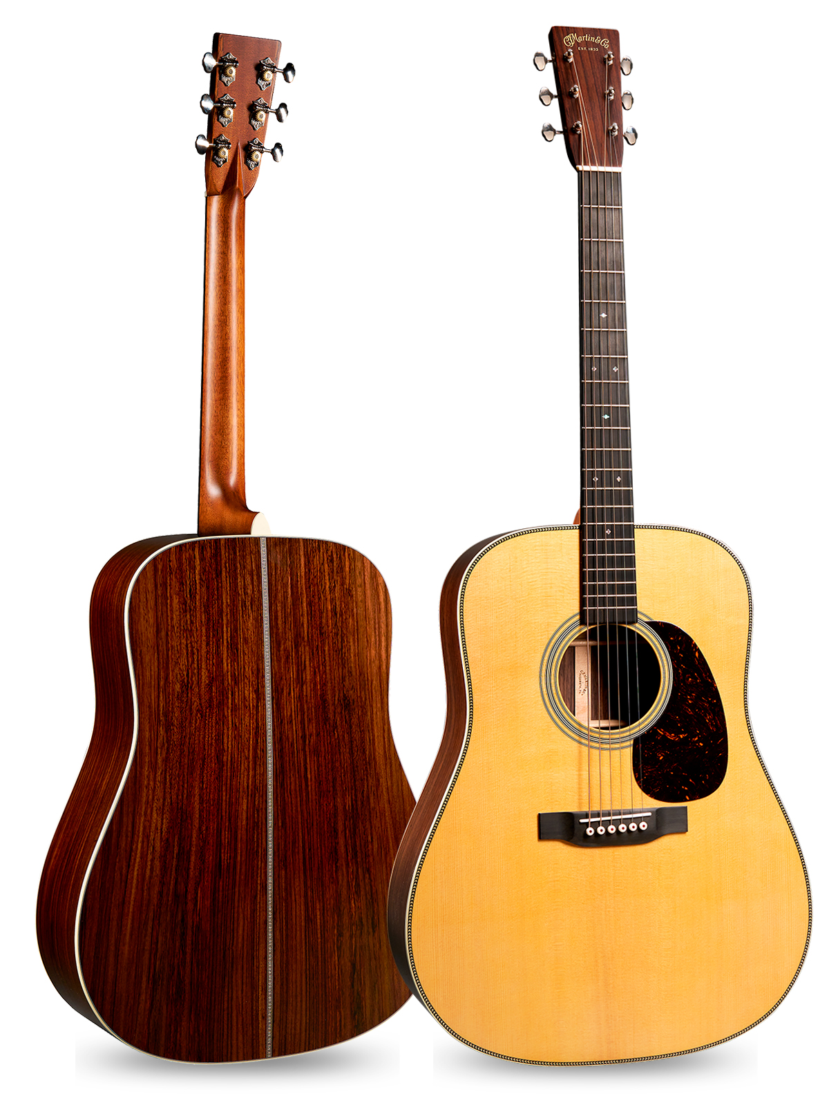 通常のドレッドノートよりも容積が20％増えた Super D-18 と Super HD