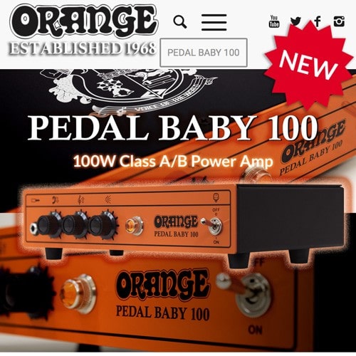 ORANGE AMP Pedal Baby100