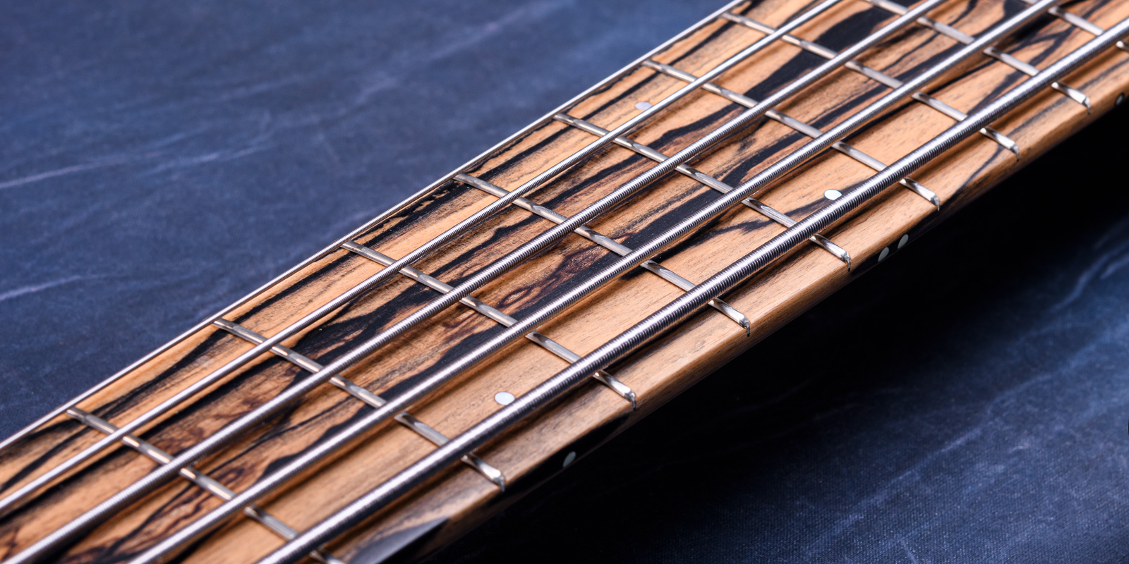 Elrick Bass Guitars Gold Series e-volution 5 Ambrosia Maple Top, Sassafras Back