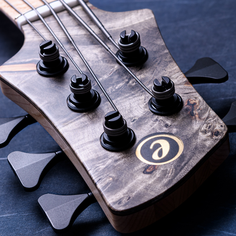 Elrick Bass Guitars Gold Series e-volution 5 Buckeye Top