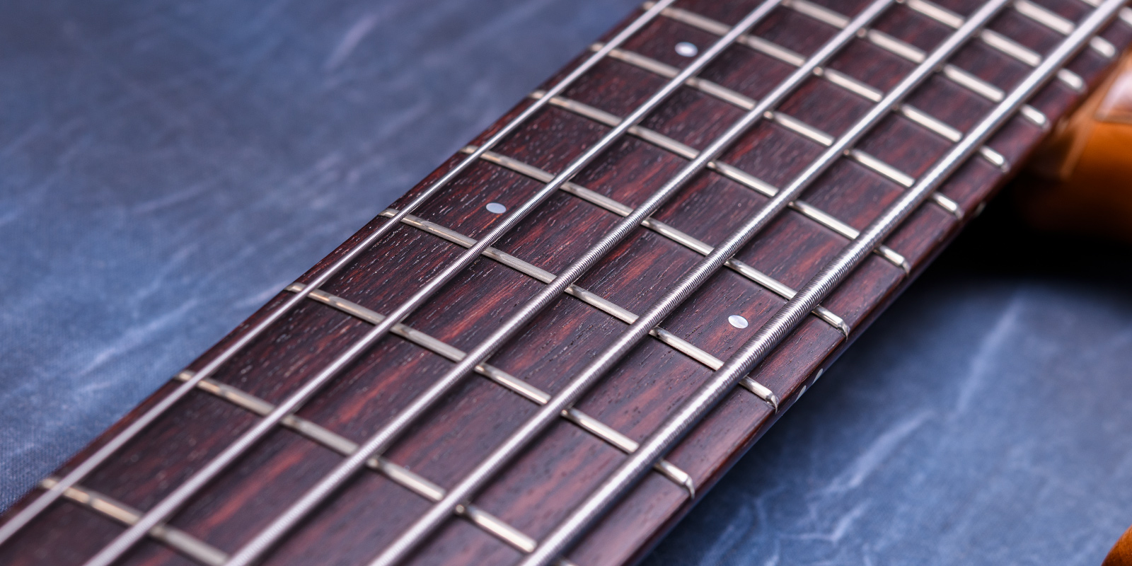 Elrick Bass Guitars Gold Series e-volution 5 Spalted English Walnut Top