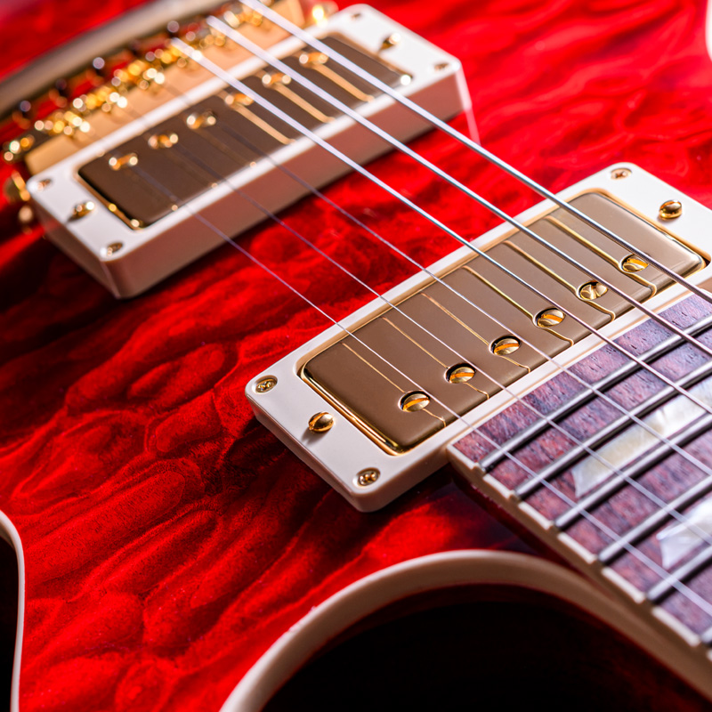 59 Les Paul Standard 5A Quilt Top Trans Red Gloss GH