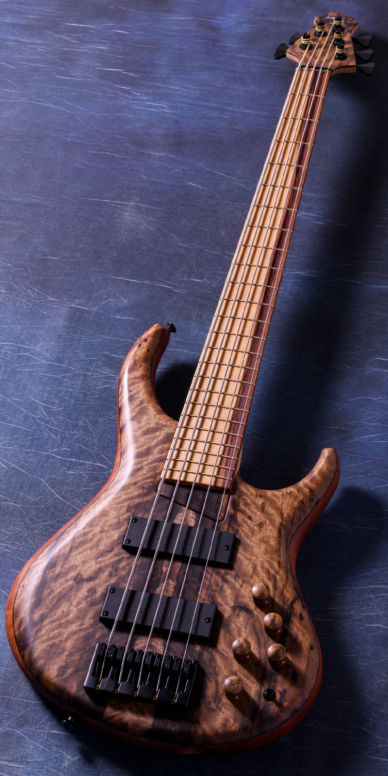 MTD 535-24 Macassar Ebony Top, Maple & Purpleheart Neck, Rose of the Mountain Fingerboard