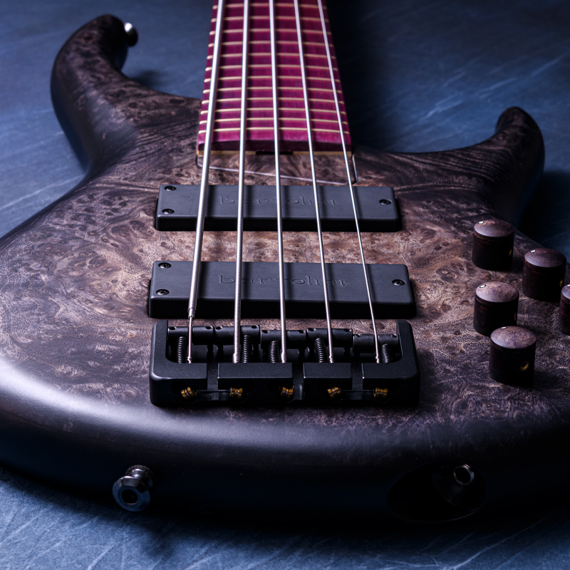 MTD 535-24 Myrtle Burl 10 Top, Avodire Neck, Purpleheart Fingerboard