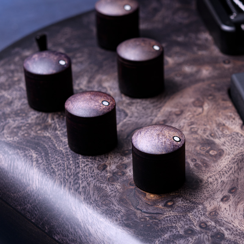 MTD 535-24 Myrtle Burl 10 Top, Avodire Neck, Purpleheart Fingerboard