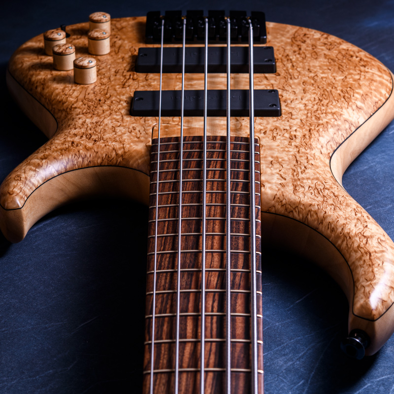 MTD 535-24 Masur Birch 10 Top, Avodire Back, Roasted Flame Maple Neck