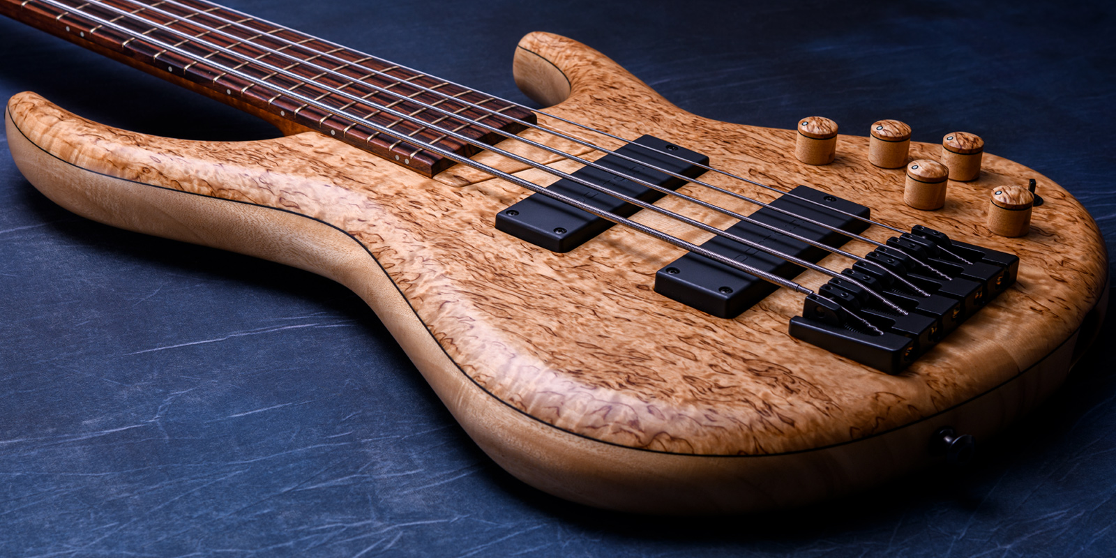 MTD 535-24 Masur Birch 10 Top, Avodire Back, Roasted Flame Maple Neck