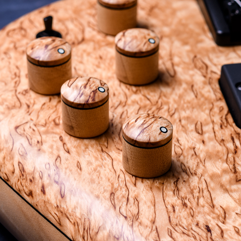 MTD 535-24 Masur Birch 10 Top, Avodire Back, Roasted Flame Maple Neck