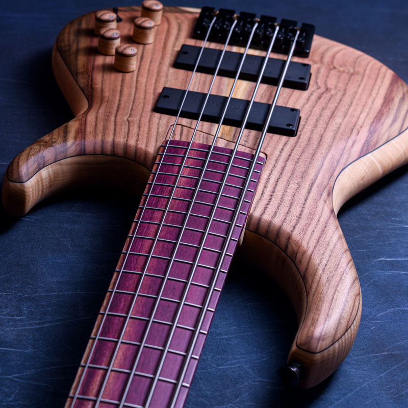 MTD 535-24 Pistachio Top, Ash Body & Neck, Purpleheart Fingerboard