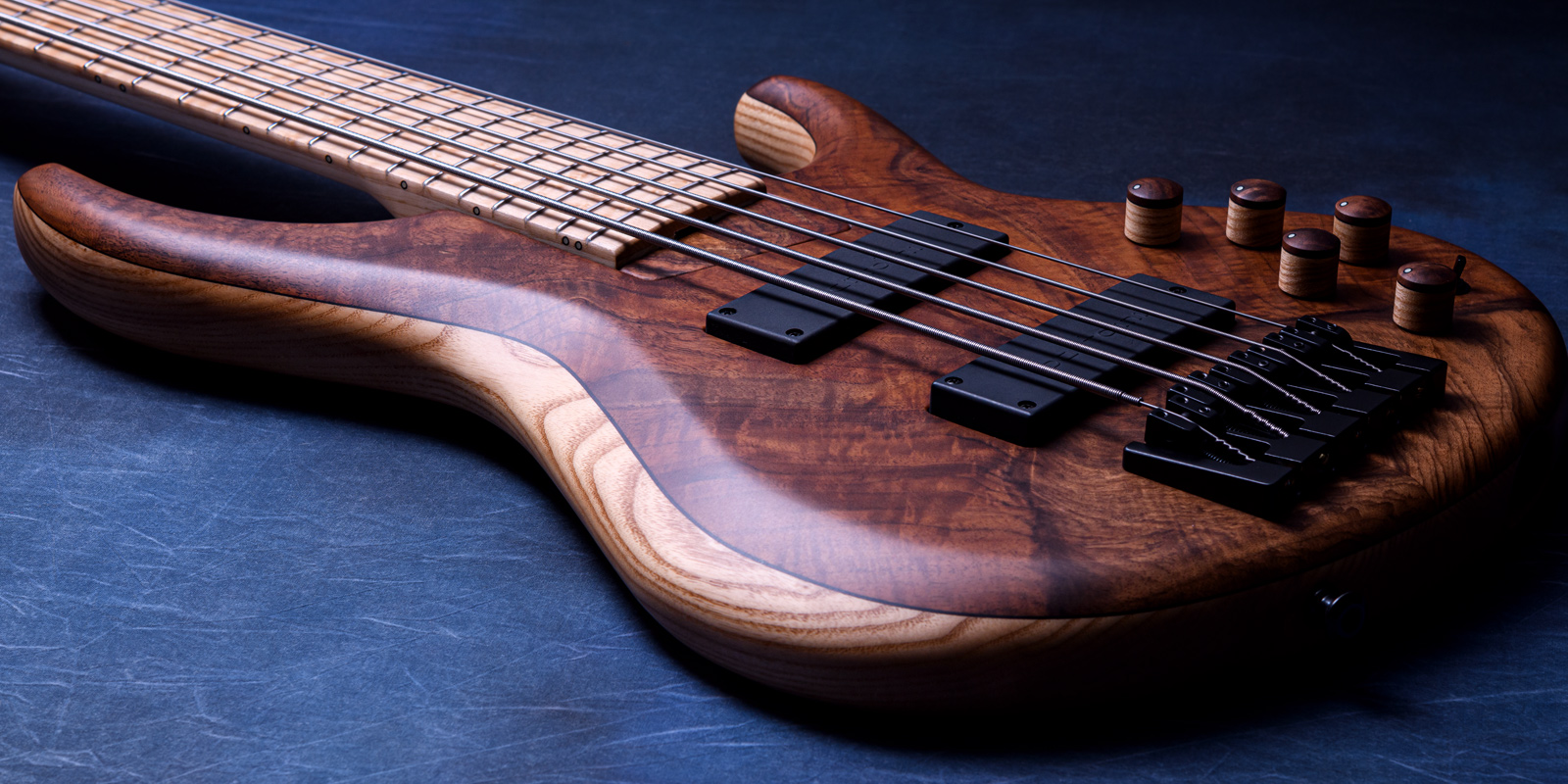 MTD NAMM Show 2026 / 535-24 Walnut 10 Top, Ash Body & Neck, Birds Eye Maple Fingerboard