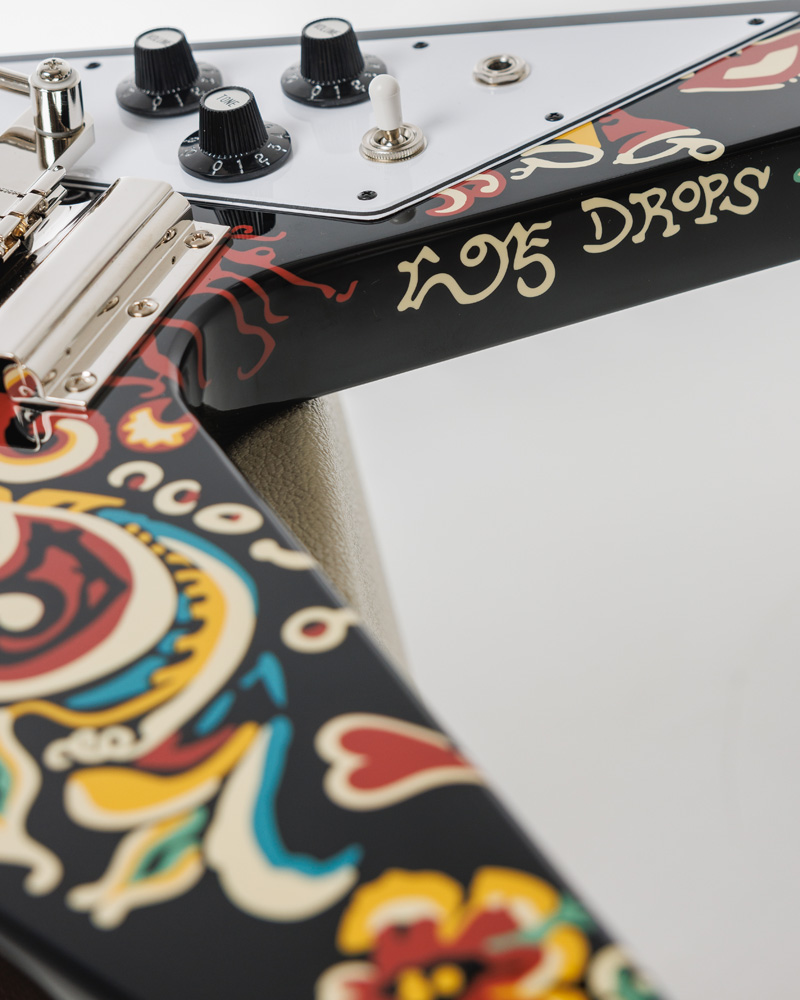 Jimi Hendrix™ 'Love Drops' Flying V, Ebony