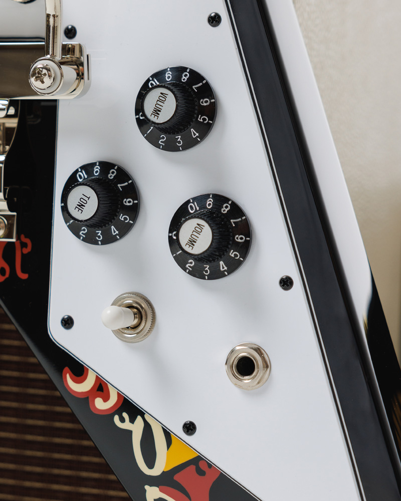 Jimi Hendrix™ 'Love Drops' Flying V, Ebony