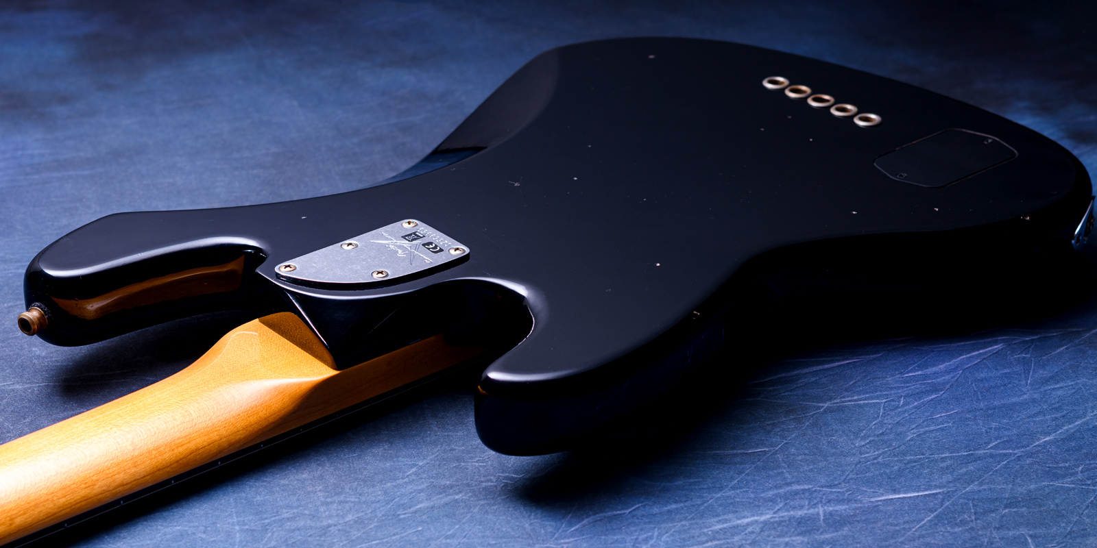 Fender Custom Shop Custom Built Custom Classic Jazz Bass V Journeyman Relic - Black