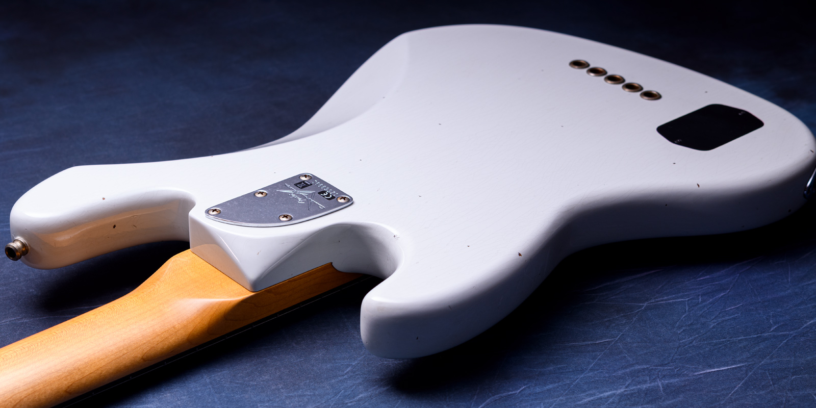 Fender Custom Shop Custom Built Custom Classic Jazz Bass V Journeyman Relic - Olympic White