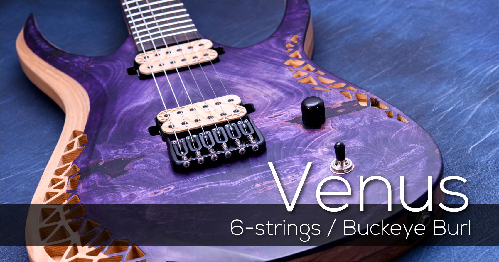 Venus 6-strings Custom Buckeye Burl