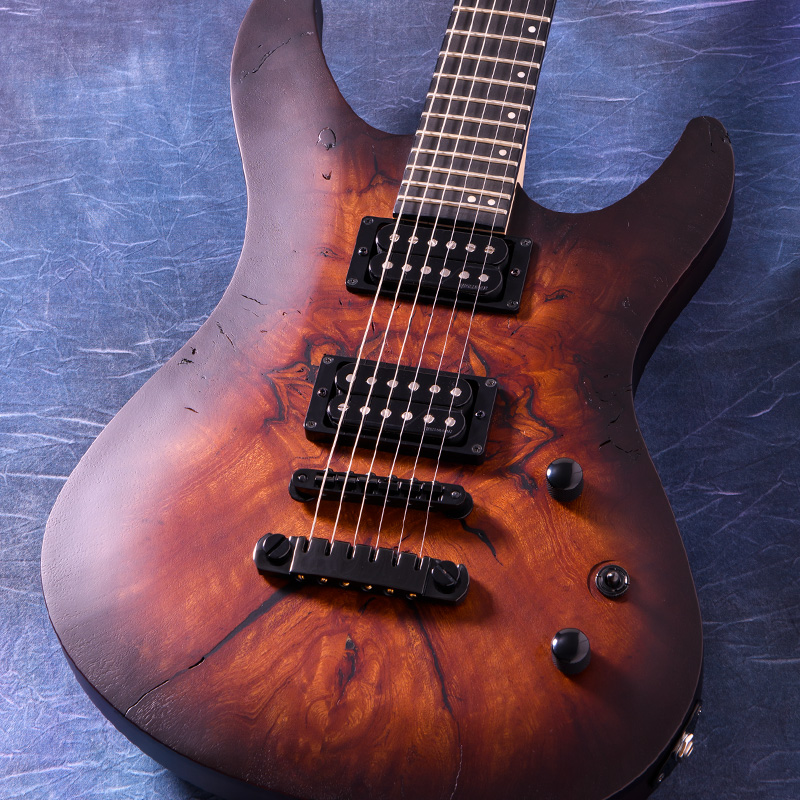 FUJIGEN KJMY-AL-E Natural Black Sunburst Flat Fishman Custom