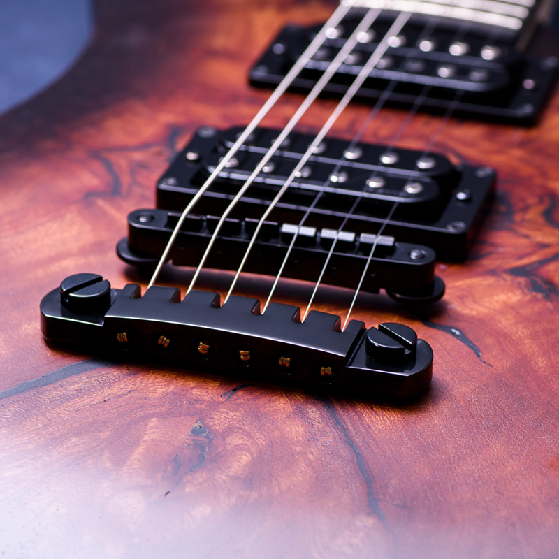 FUJIGEN KJMY-AL-E Natural Black Sunburst Flat Fishman Custom