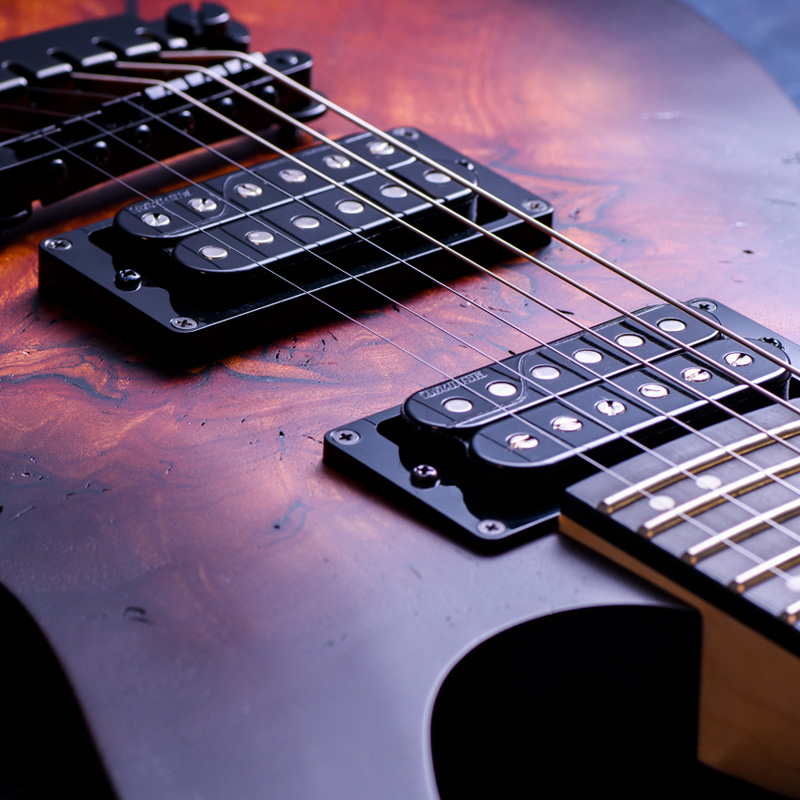 FUJIGEN KJMY-AL-E Natural Black Sunburst Flat Fishman Custom