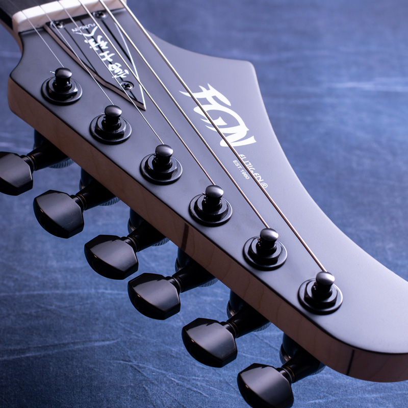 FUJIGEN KJMY-AL-E Natural Black Sunburst Flat Fishman Custom