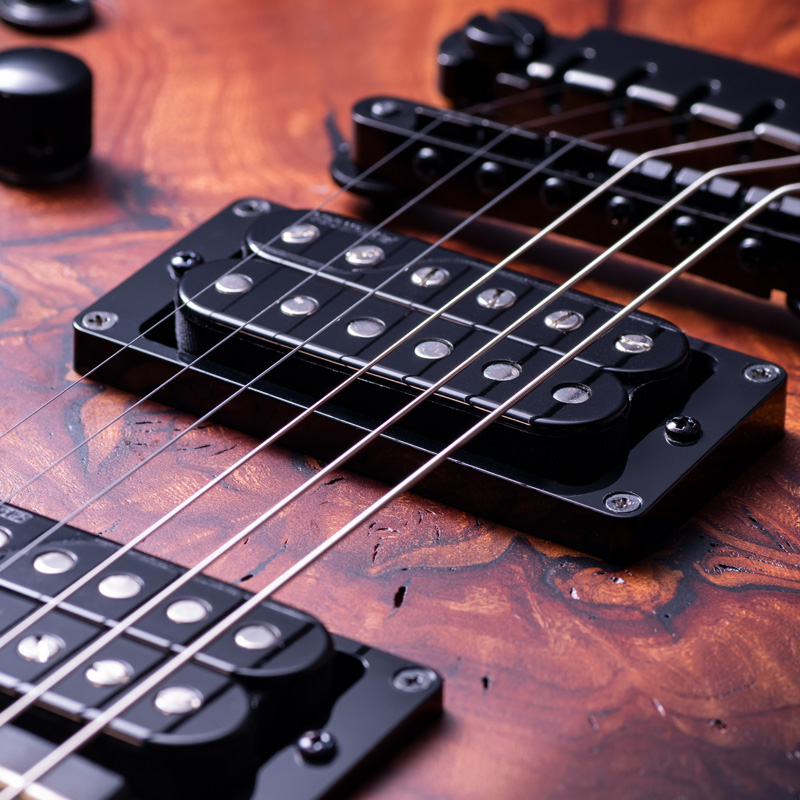 FUJIGEN KJMY-AL-E Natural Black Sunburst Flat Fishman Custom