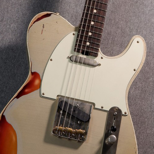Iconic Guitars Vintage Modern 67T Double Binding Heavy Aged ~Shoreline Gold on 3Tone Sunburst~ 