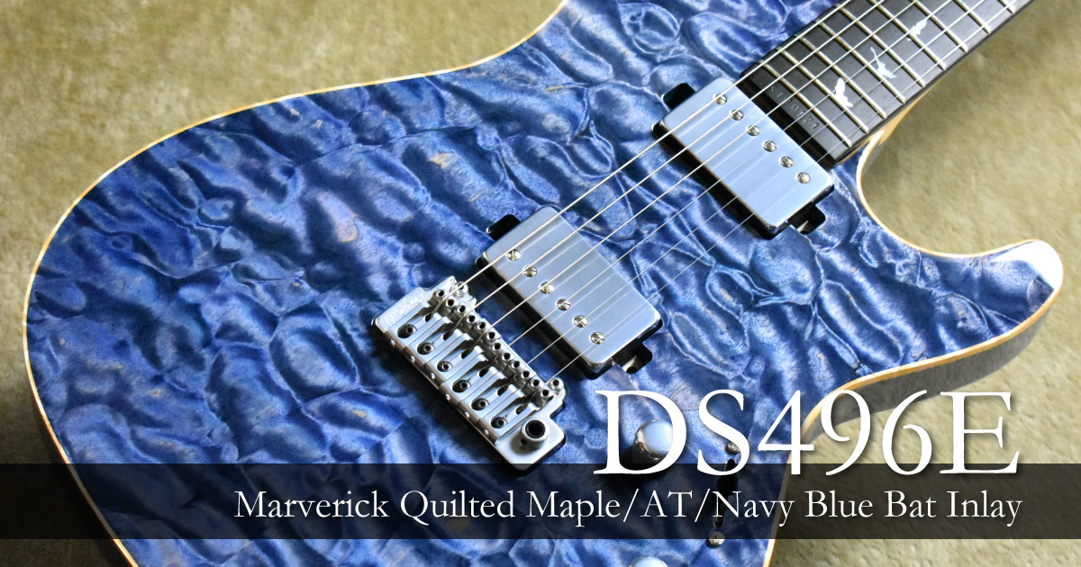 DS496E MVQM/AT NAVY BLUE BAT INLAY