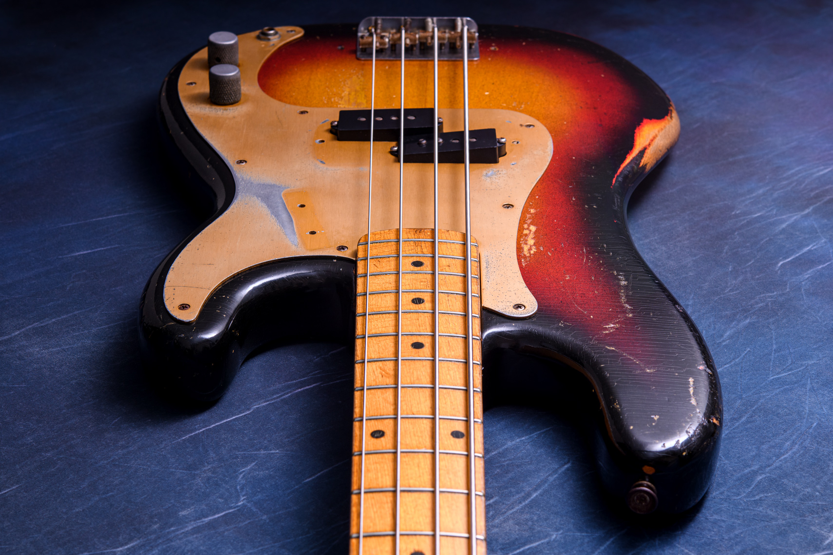 Vintage década de 1960 Cubierta De Puente Fender P-bass Cenicero pre-CBS Jazz Bass Precision 